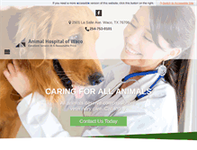 Tablet Screenshot of animalhospitalofwaco.com